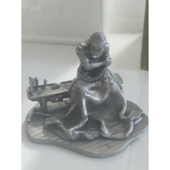Franklin Mint People of Canada Series "Sailmaker" pewter Figurine Original Box - Picture 15 of 15